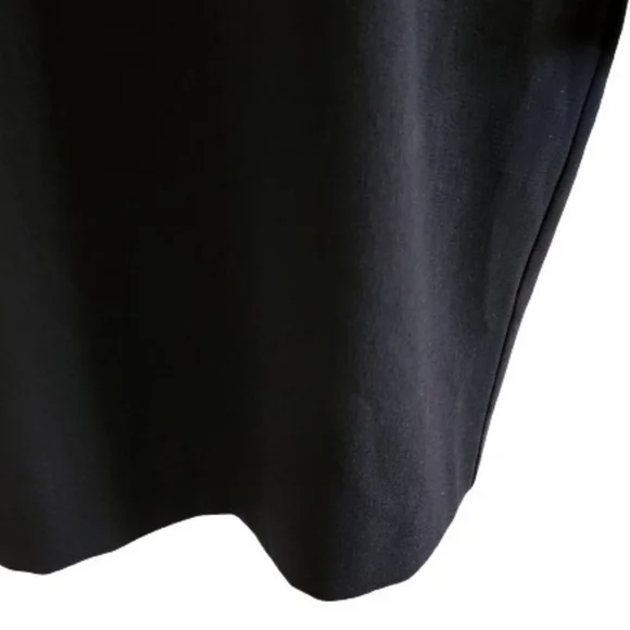 🆕️⬇️Nicole Miller Black Stretch Crepe Camille Dress With Sequin Puff Sleeves - Picture 7 of 15